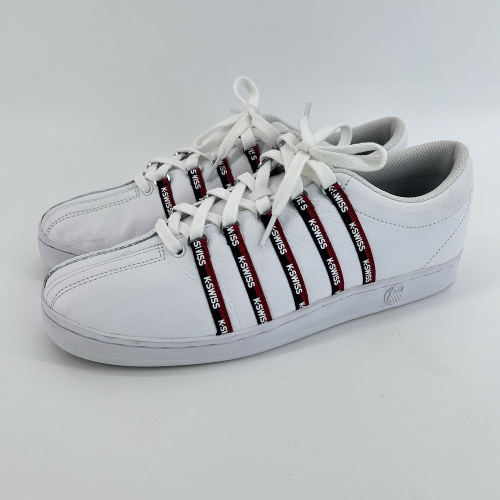 Preppy Americana Court Sneakers Mens 11.5 K Swiss Classic 88 White Casual